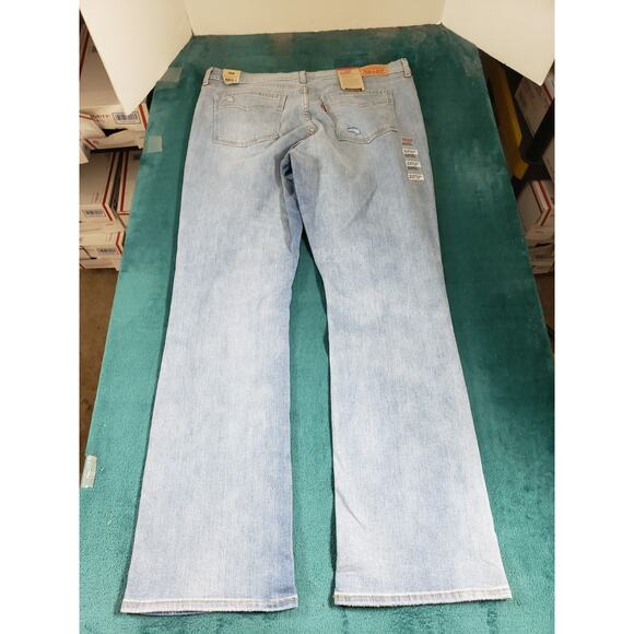Levis Jeans Size 16 Womens Blue Pants Stretch Denim Mid Rise Classic Bootcut NWT - Picture 12 of 16